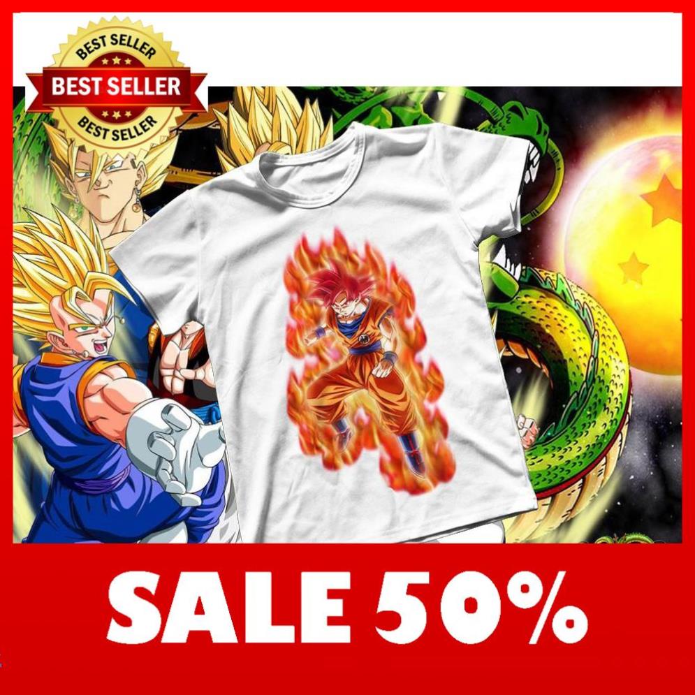 Áo thun Cotton Unisex - Anime - Dragon Ball - Songoku SSJ Legend