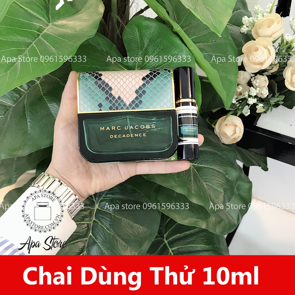 Nước Hoa Nữ 𝗠𝗮𝗿𝗰 𝗝𝗮𝗰𝗼𝗯𝘀 𝗗𝗲𝗰𝗮𝗱𝗲𝗻𝗰𝗲 EDP Túi Xách Xanh Đậm Điệu Đà Quyến Rũ Chai mini 10ml | BigBuy360 - bigbuy360.vn