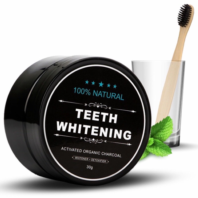 COMBO 2 HỘP Than Hoạt Tính trắng răng chống hôi miệng Whitening Teeth