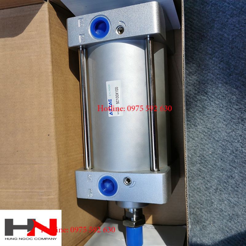 Xi lanh khí nén ben hơi xi lanh 2 chiều 100 mm x 100mm