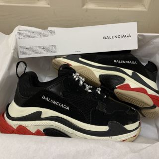 Giầy balen đen đỏ 1:1 (full box + freeship )