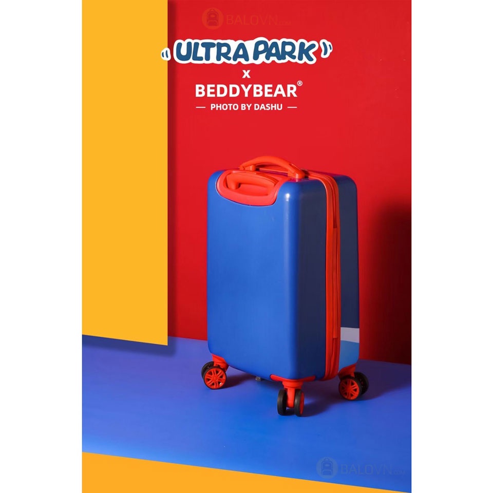 Vali Kéo Trẻ Em BeddyBear Họa Tiết Ultra Man Chống va Đập Cho Bé Trai / Gái từ 4t