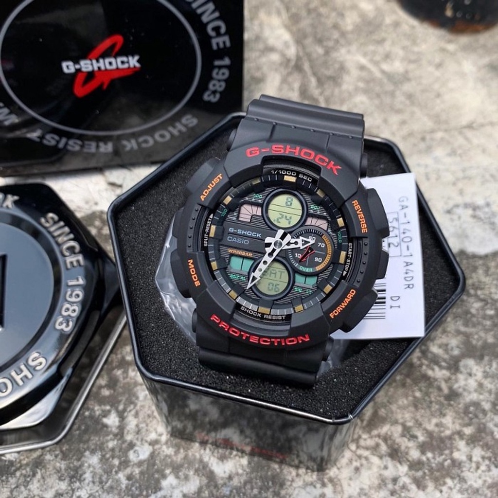 Đồng hồ nam Casio G-Shock GA-140 Dây Nhựa - Chống Nước 200m - Chống va đập - cá tính trẻ trung bảo hành quốc tế 12 tháng