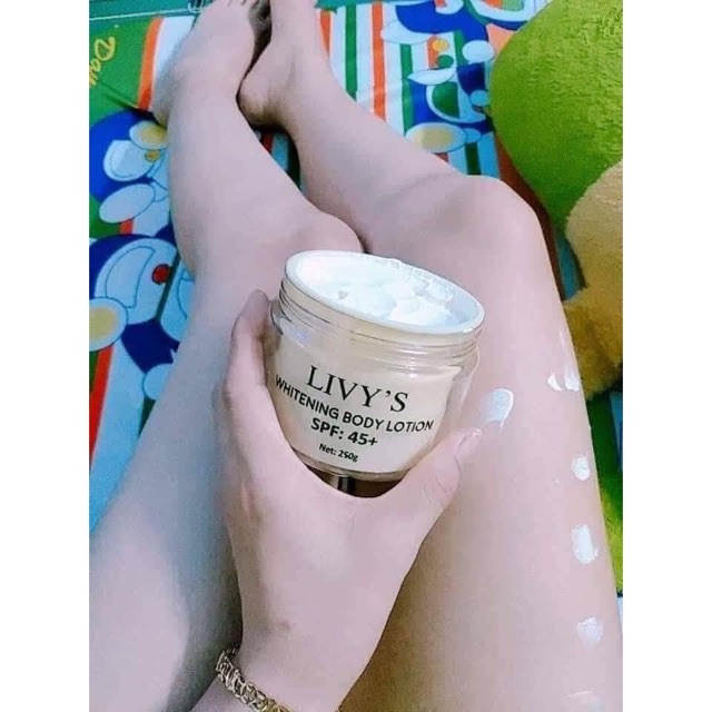 [Chính Hãng]Kem body livy's trắng da chống nắng spf45++ 250g | BigBuy360 - bigbuy360.vn