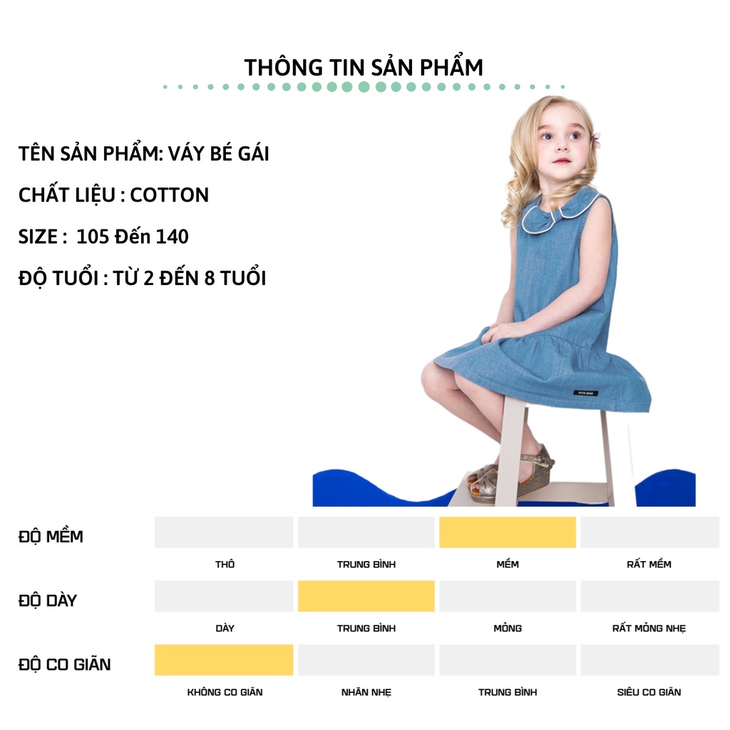 Váy bé gái 27Kids Petite Mieux – đầm nữ mùa hè từ cho trẻ 2-8 Tuổi GSDR1