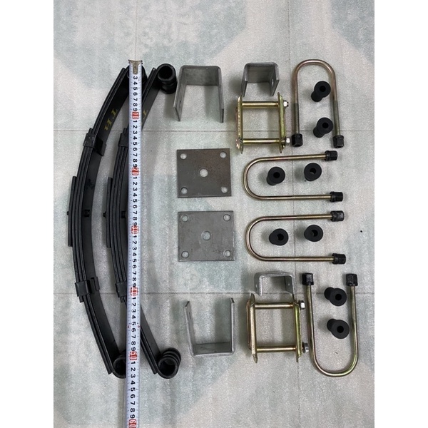 Bộ Nhíp tàu 4 lá 54cm,đầy đủ phụ kiện lắp nhíp,dùng ráp xe 3 bánh, 4 bánh,xe lôi,dài 54cm,rộng 5cm,4 lá ,tải trọng 450kg