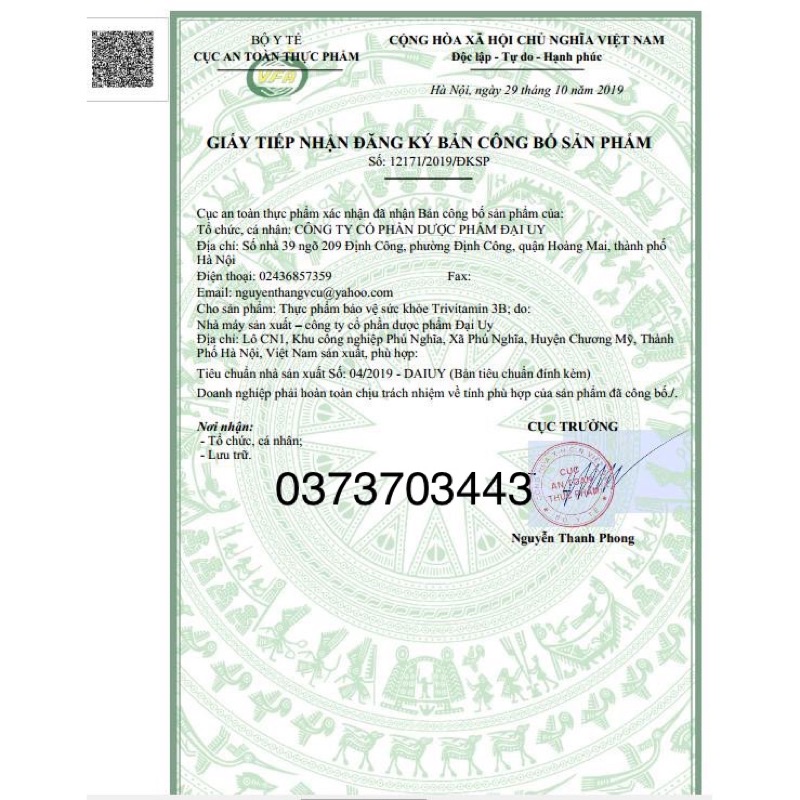 Trivitamin 3B hộp 100 viên - hỗ trợ cải thiện tình trạng thiếu hụt Vitamin nhóm B