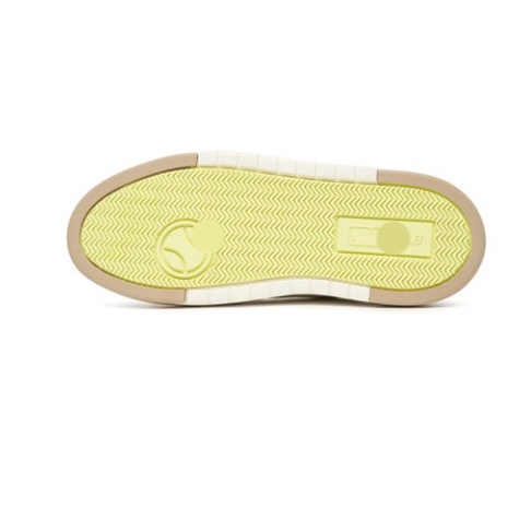 [TẶNG Tất Cao Cấp] Giày Sneaker MLB Chunky Ofwhite x Mcqueen NY trắng kem vàng tăng chiều cao nam nữ cao cấp full box