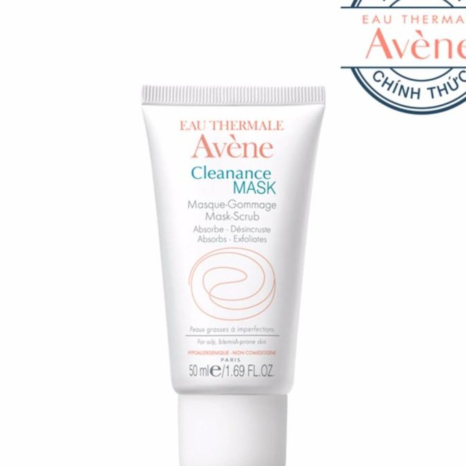 [CHÍNH HÃNG] MẶT NẠ GIẢM BÓNG NHỜN TẨY TẾ BÀO CHẾT CHO DA NHỜN MỤN AVENE CLEANANCE MASK SCRUB 50ML