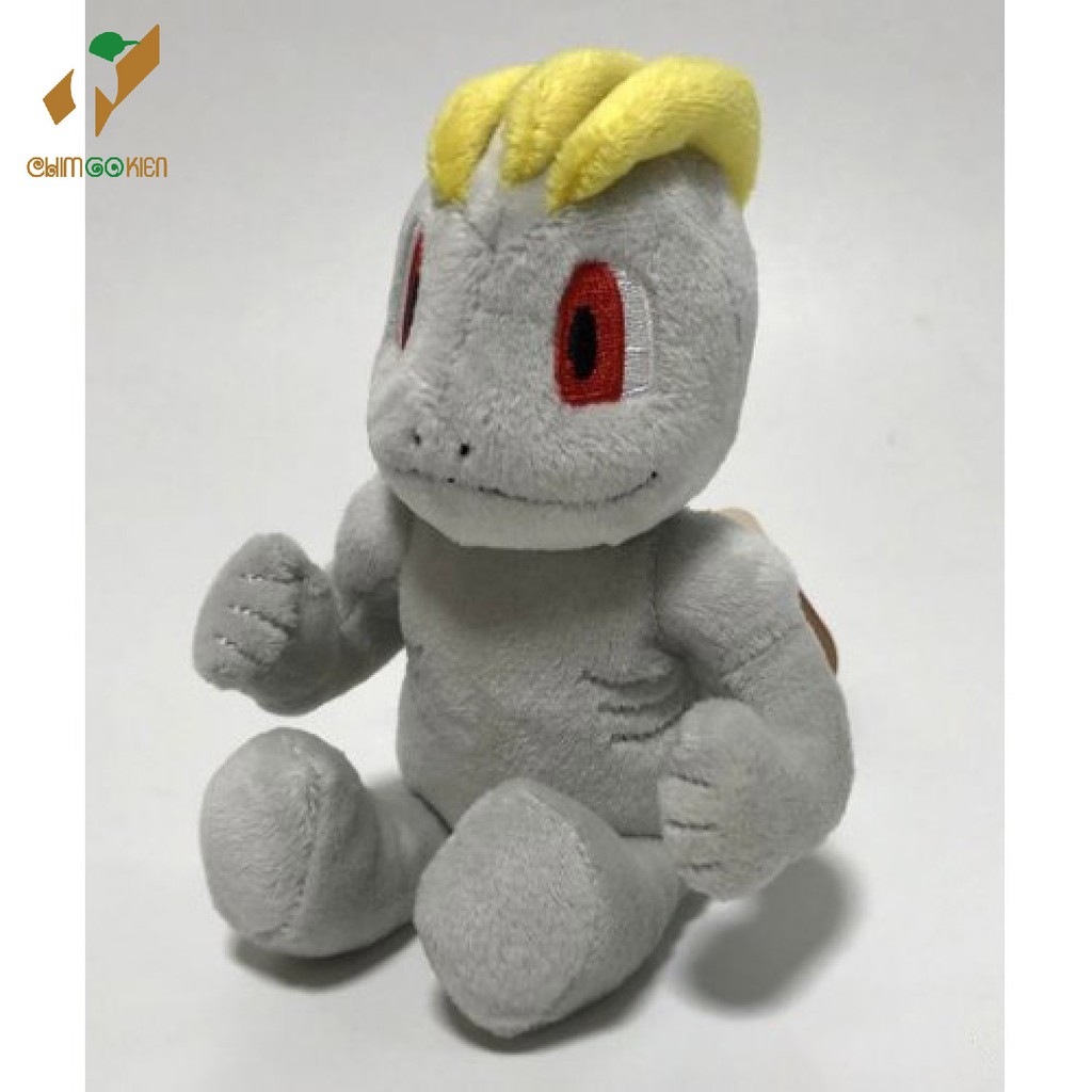 Gấu bông pokemon anime đấu sĩ Machop(Wanriky)13cm size fit hàng Nhật