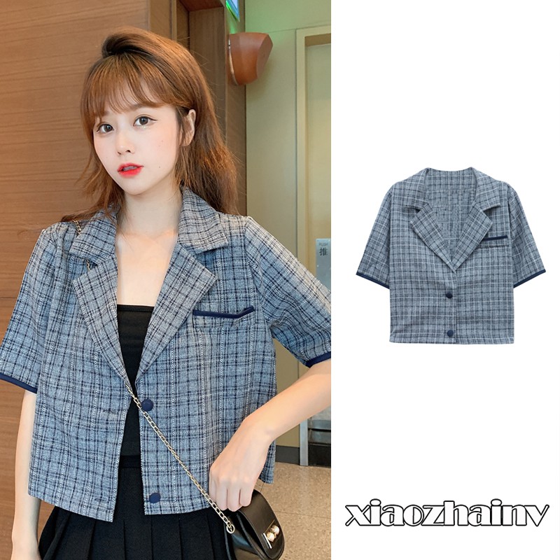 Xiaozhainv Áo Khoác Vest Dáng Rộng Kẻ Sọc Kiểu Hàn Quốc Cá Tính | BigBuy360 - bigbuy360.vn