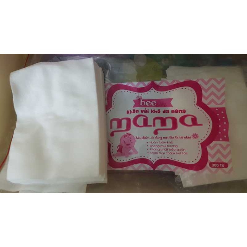  Khăn vải khô đa năng Mama dai và mềm loại 300g. Giấy khô đa năng cho bé.