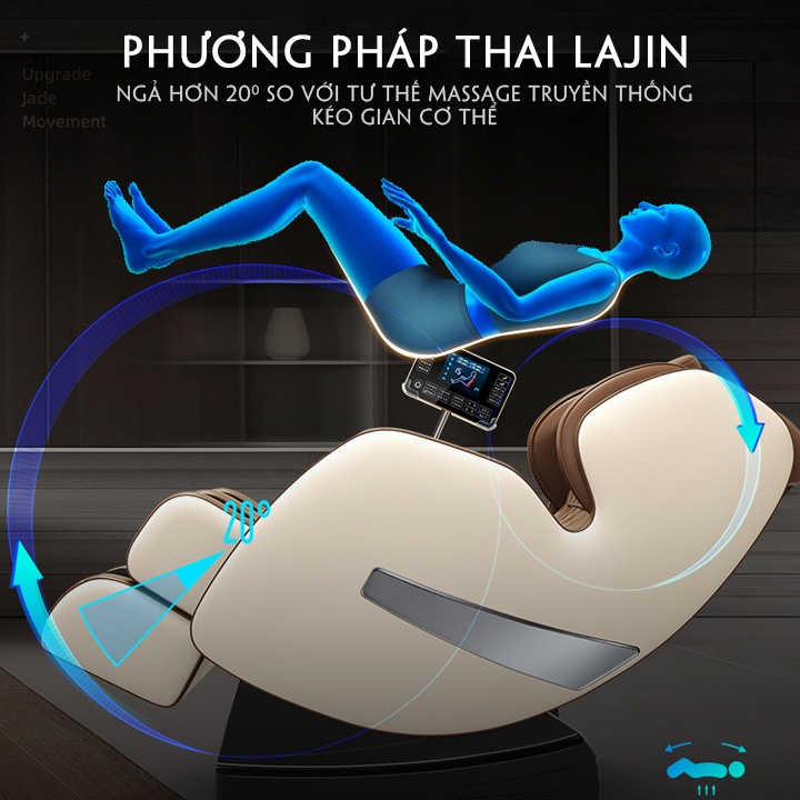 GHẾ MASSAGE TOÀN THÂN CAO CẤP MÀN HÌNH CẢM ỨNG GIẢ RẺ