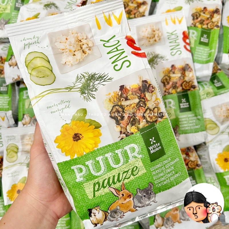 Puur thảo mộc dành cho Hamster - gói nhỏ 100gram