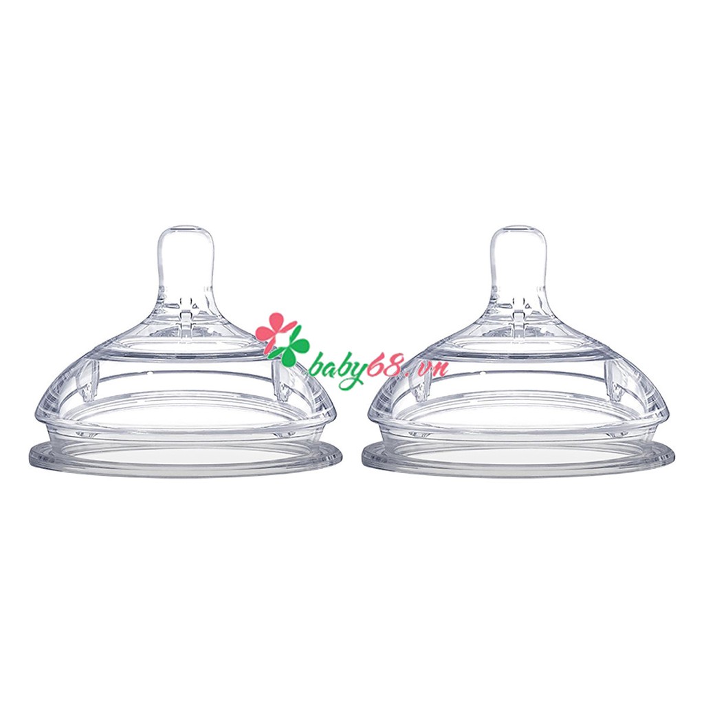 Bộ 2 núm ty Silicone Comotomo đủ size cho bé