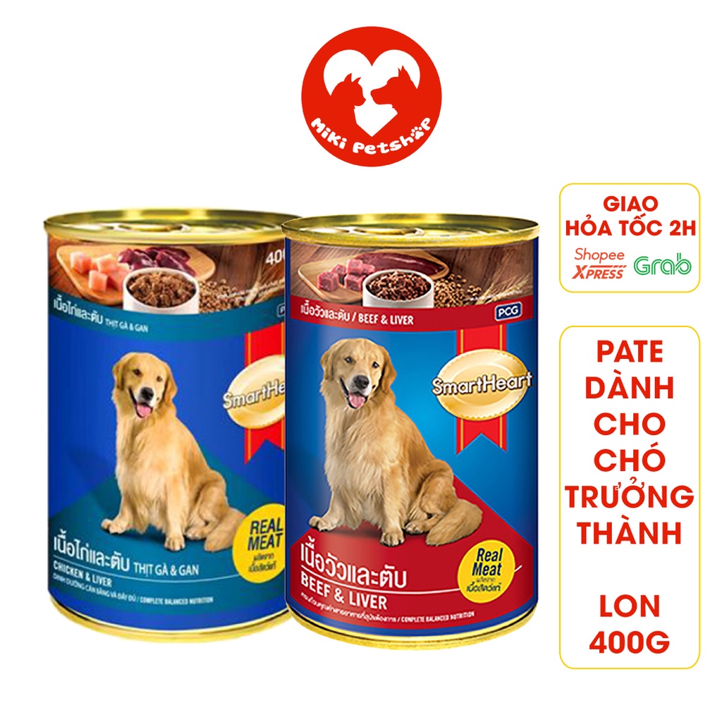 Pate Cho Chó Pate Smartheart Lon 400g - Miki Petshop
