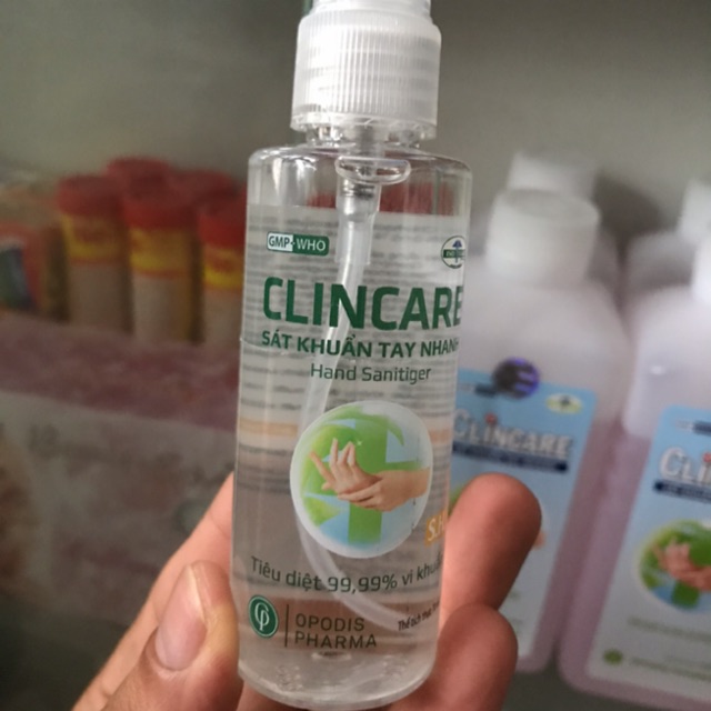 Dung dịch sát khuẩn bàn tay nhanh Clincare 70ml hương thơm dịu xịt phun sương