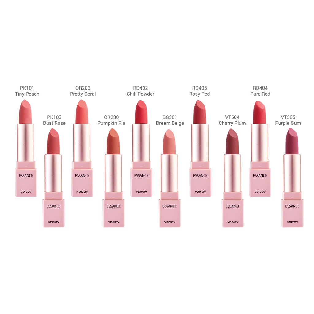 Son Lì Lâu Trôi Essance Lip Rouge Velvet 3.5G