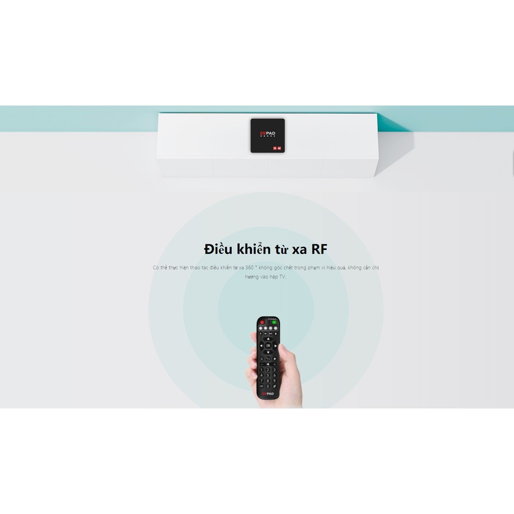 Tivi Box EVPAD 5S New, xem MIỄN PHÍ truyền hình Nhật Bản, Hàn, Trung Quốc, Đài Loan, RAM 2GB, ROM 16GB, Remote Voice