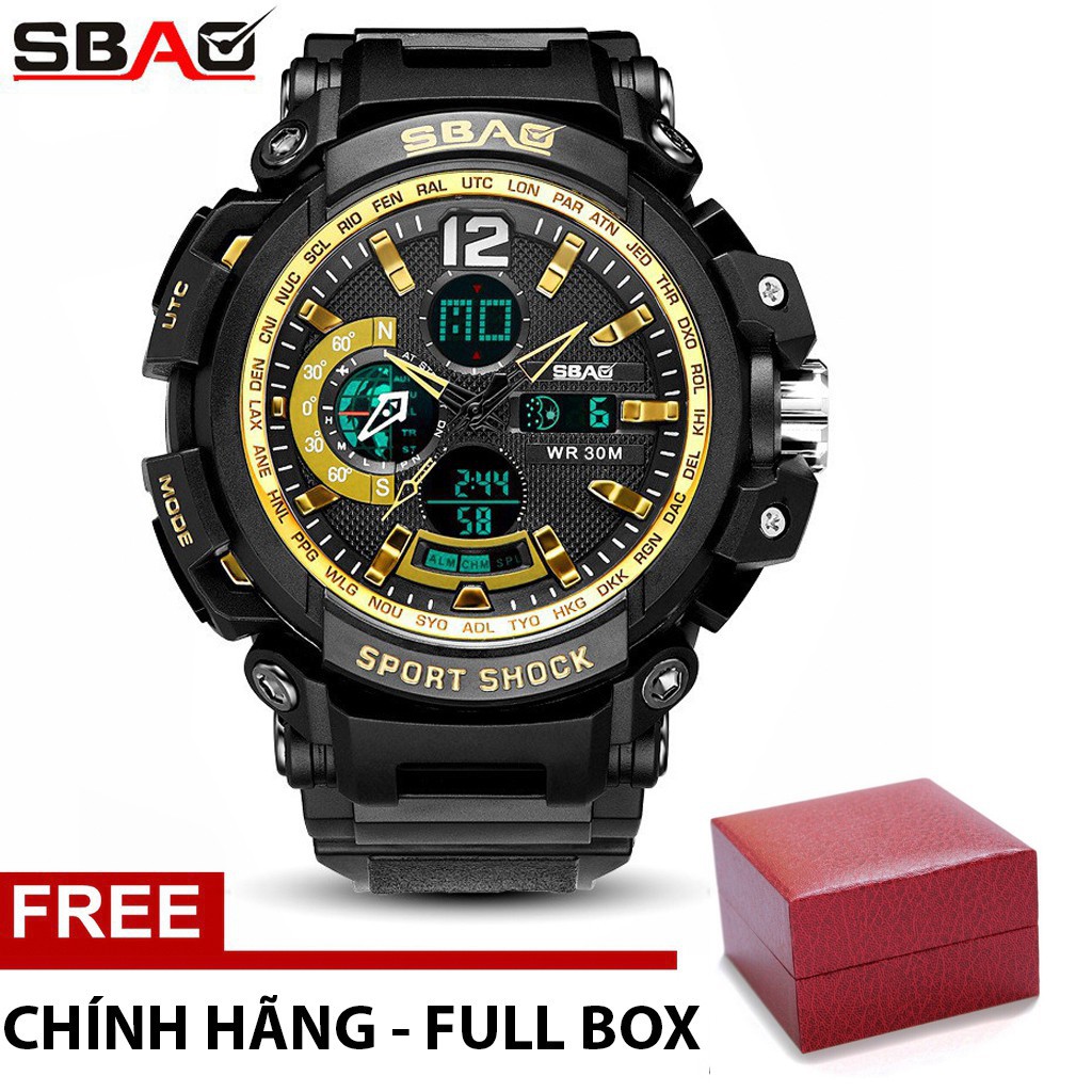 (Style Quân Đội) Đồng Hồ Nam Sbao USA SB18011 Sport Men - Full Box Chính Hãng