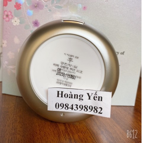 [DATE 2025] Set Phấn nước dưỡng trắng Whoo Gongjinhyang Seol Radiant White Moisture Cushion Foundation (TẶNG 2 LÕI +SON)