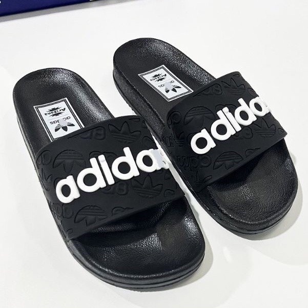 Dép Nam ,Dép adidas Quai Ngang  Họa Tiết 3 Lá Chìm Siêu Đẹp Và Cao Cấp