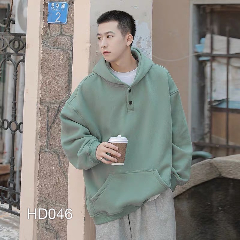 Áo hoodie VN CLO kiểu polo - HD046