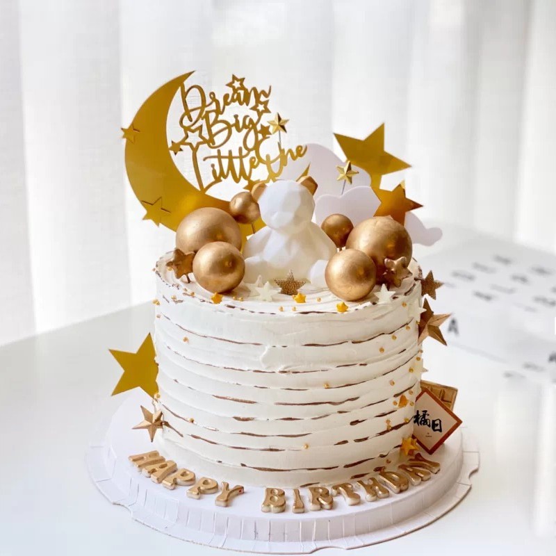 Gấu Bông Trang Trí Bánh Kem Dễ Thương