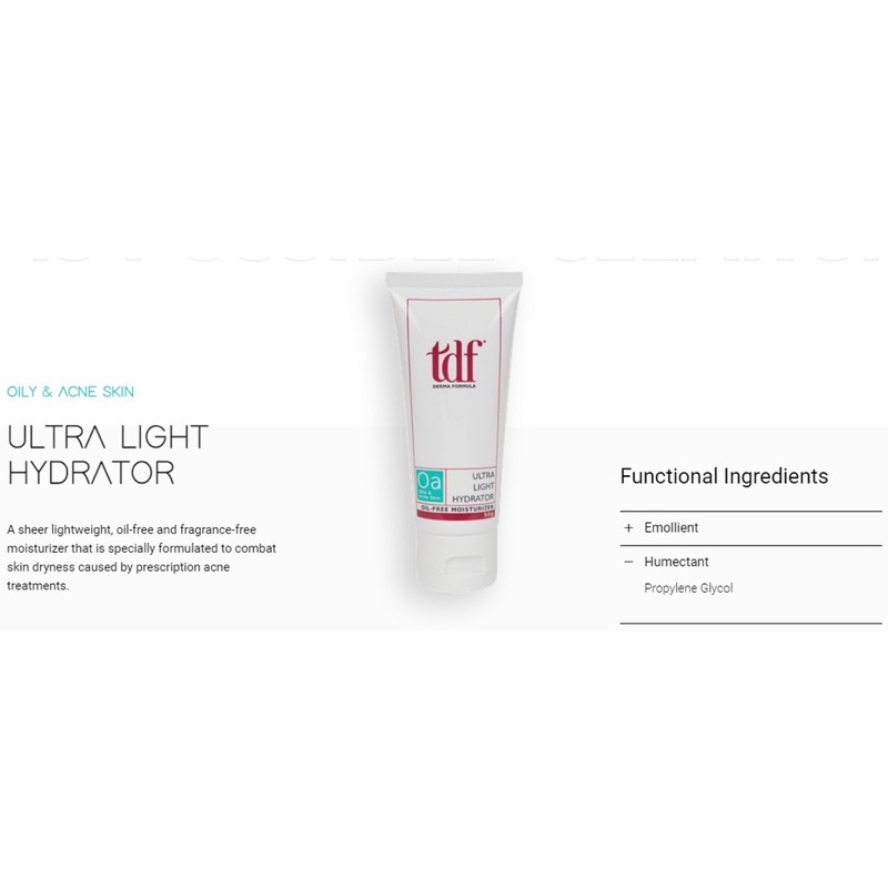 TDF Kem dưỡng ẩm tdf dành cho da dầu mụn TDF Ultra Light Hydrator 50g