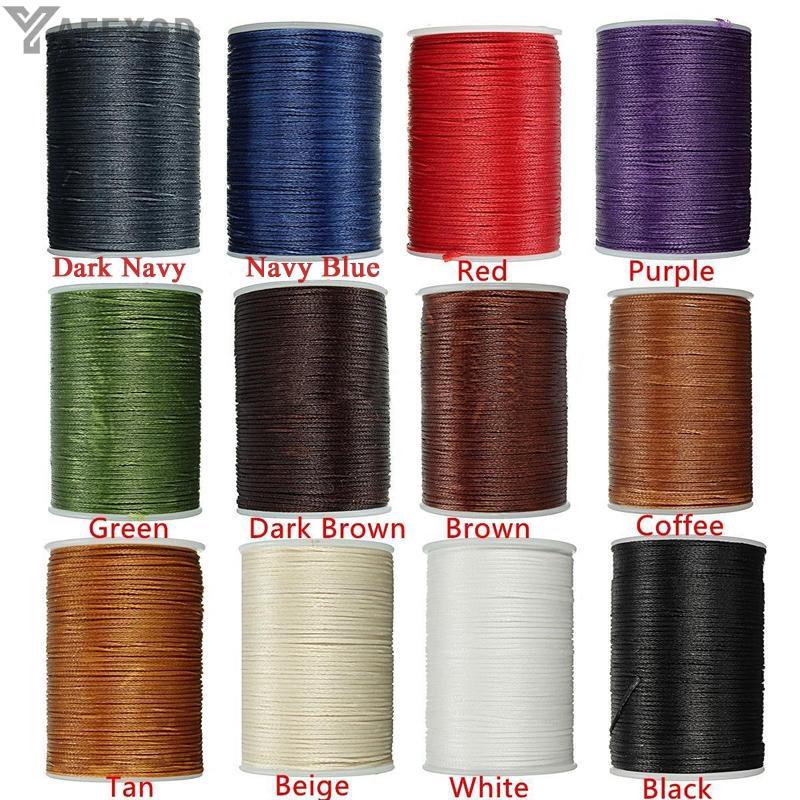 Cuộn chỉ polyester phủ sáp 0.8mm 78M làm đồ da thủ công chuyên dụng