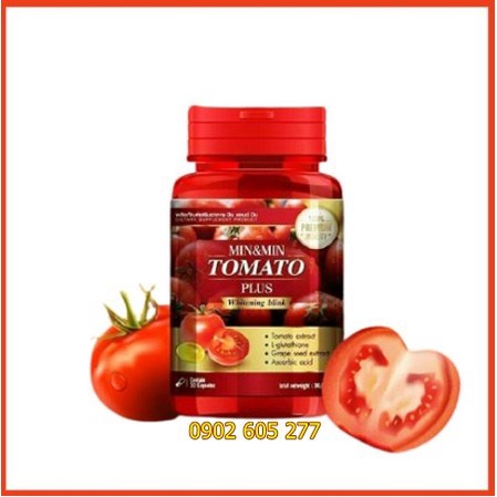 [Chính hãng] Viên uống trắng da Min&Min Tomato Plus Thái Lan