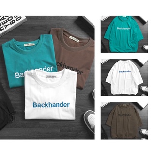 Áo thun nam nữ tay lỡ backhander, áo phông nam nữ unisex form rộng