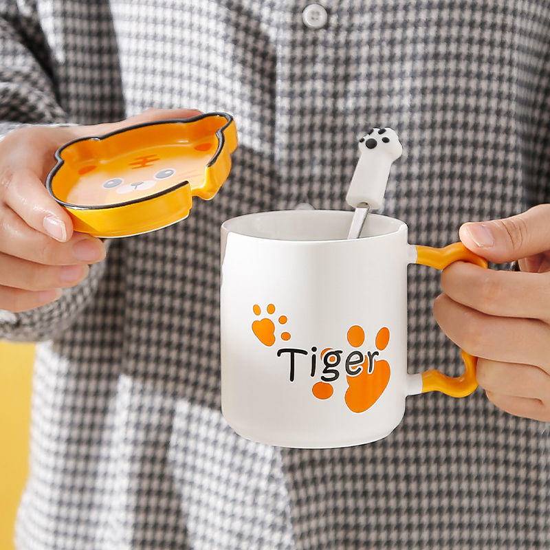 Cốc Sứ Có Nắp Thương Cún Yêu Con Mèo Cốc Cà Phê Quà tặng Sinh Nhật Cái Cà Cốc Nước Cốc Sữa Cốc Gốm Quà Tặng Cốc Trà Ly Quà Sinh Nhật Cốc Cà Phê