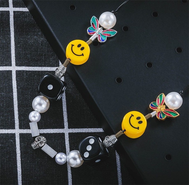 Vòng cổ Mặt Hình Đầu Lâu/ Cánh Bướm/ Ngọc Trai Kiểu rocky Wu Yifan Cá Tính