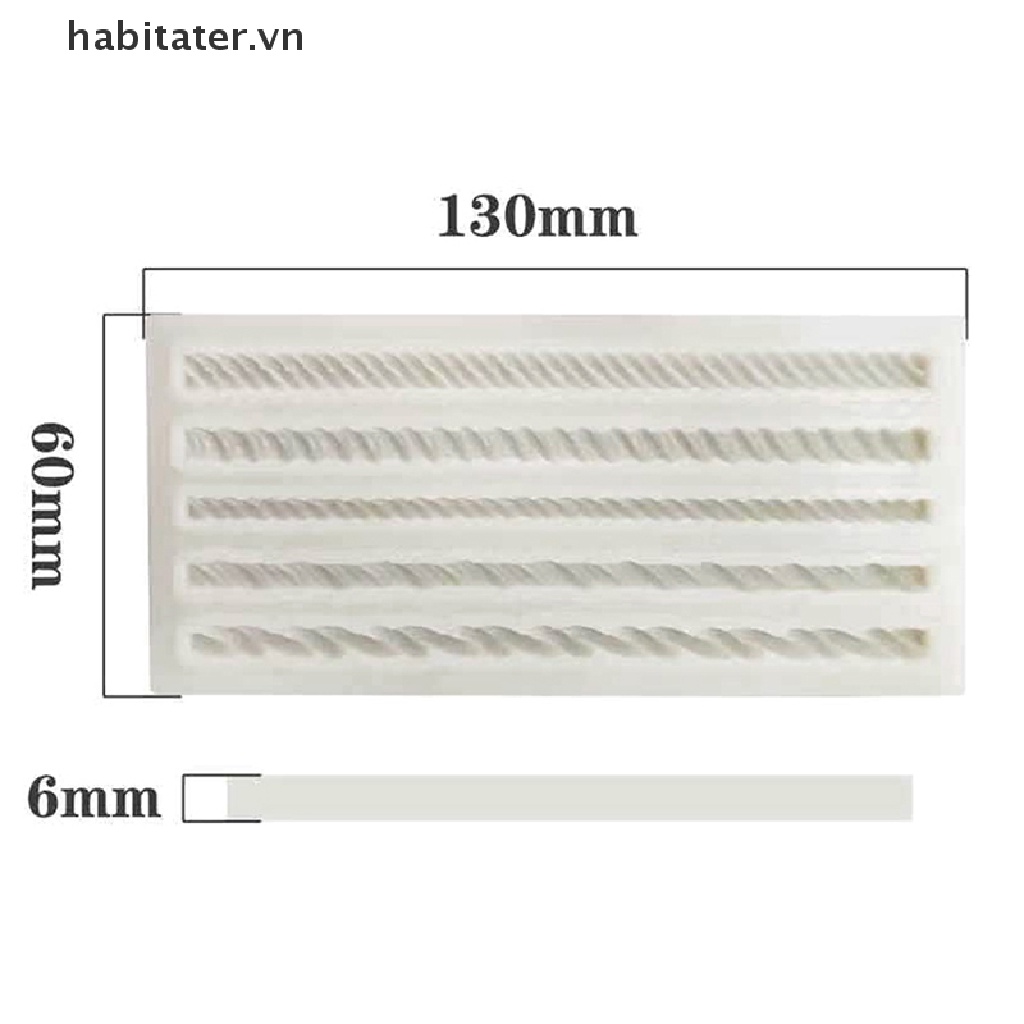 Khuôn Silicone Làm Bánh &amp; Socola Hình Dây Thừng