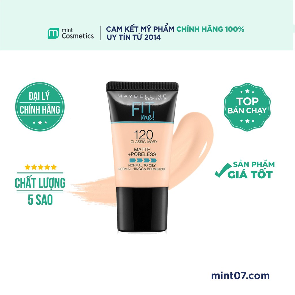 Kem Nền Maybelline Fit Me Foundation Dạng Tube 18ml