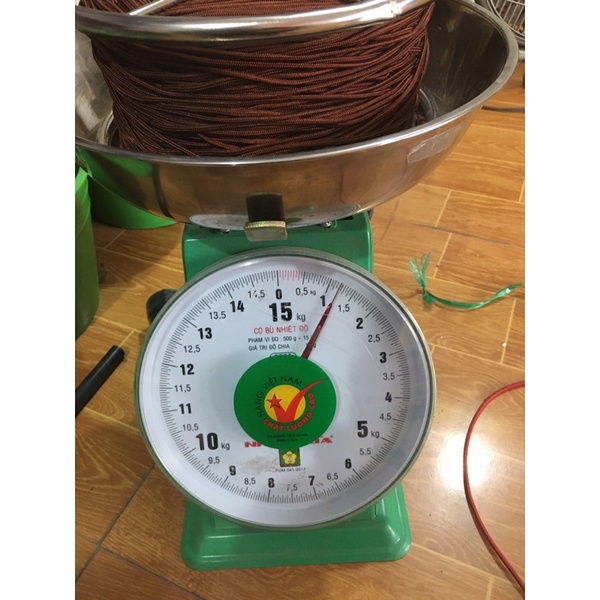 Dây dù malai nâu 2li thả diều từ 3m đến 3m5 .combo dây dù malai và guồng quấn sẵn n