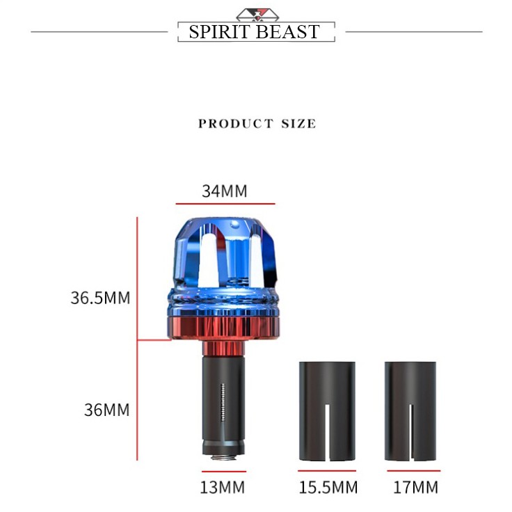 Gù Tay Lái Có Đèn Led Spirit Beast L2 Chính Hãng