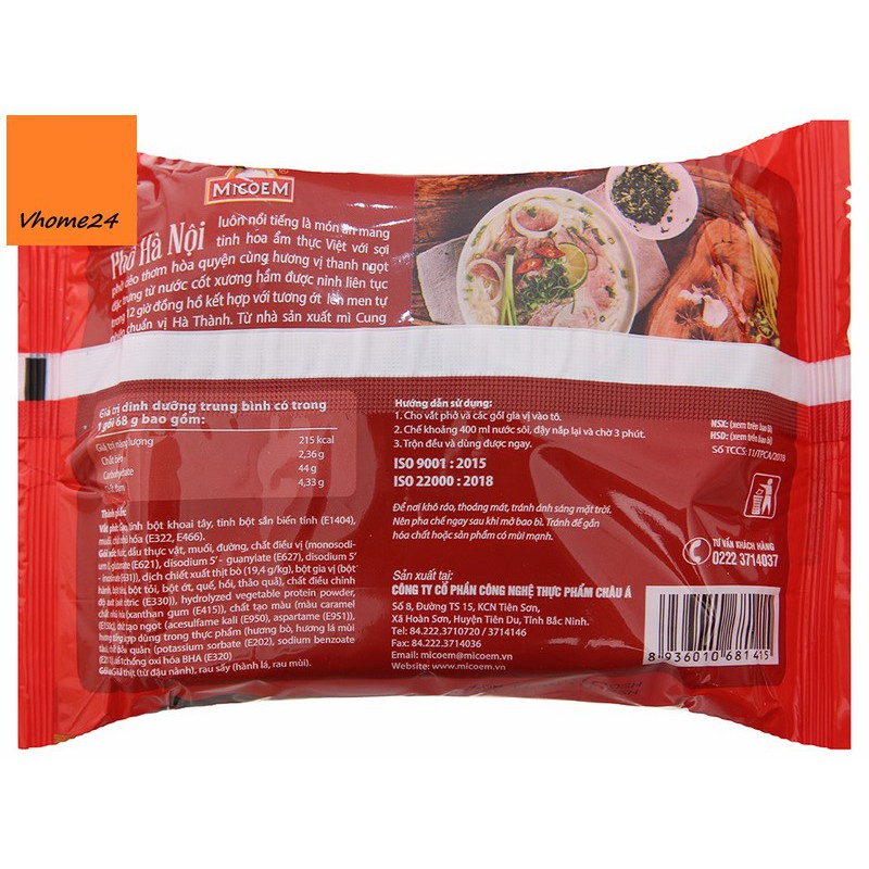 Phở bò Cung Đình Hà Nội gói 68g | BigBuy360 - bigbuy360.vn