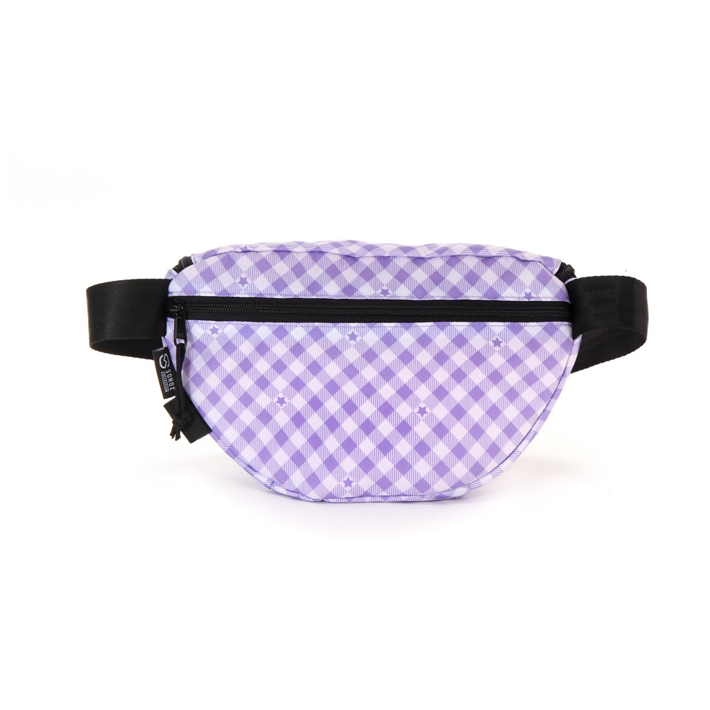 Túi Đeo Ngực SONOZ LE BOOM WAIST BAG VIOETCARREAU0718 / Tím caro