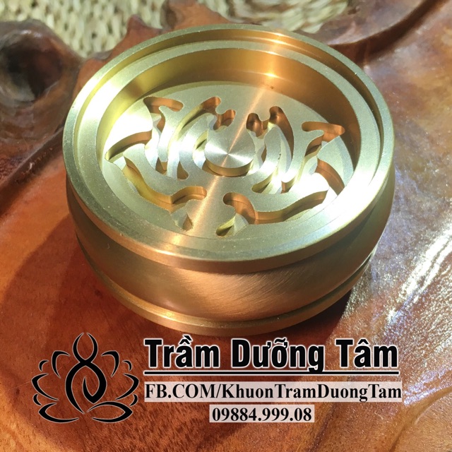 Lư đốt trầm đa năng 3 in 1 hình hoa sen - Vừa là khuôn vừa là lư - Dụng cụ đốt trầm hương, trầm bột