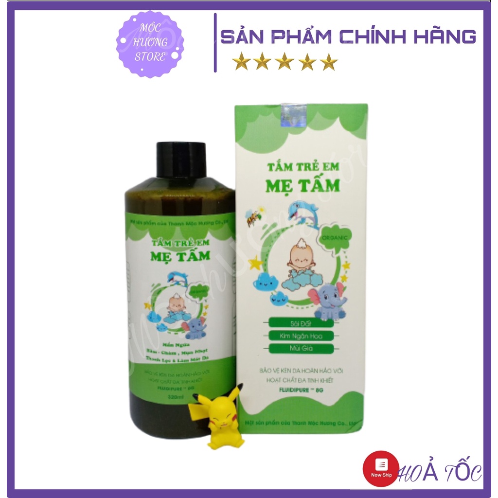 Sữa tắm em bé Thanh Mộc Hương, dịu nhẹ, ngăn ngừa rôm sảy, mịn da 320ML[CHÍNH HÃNG]