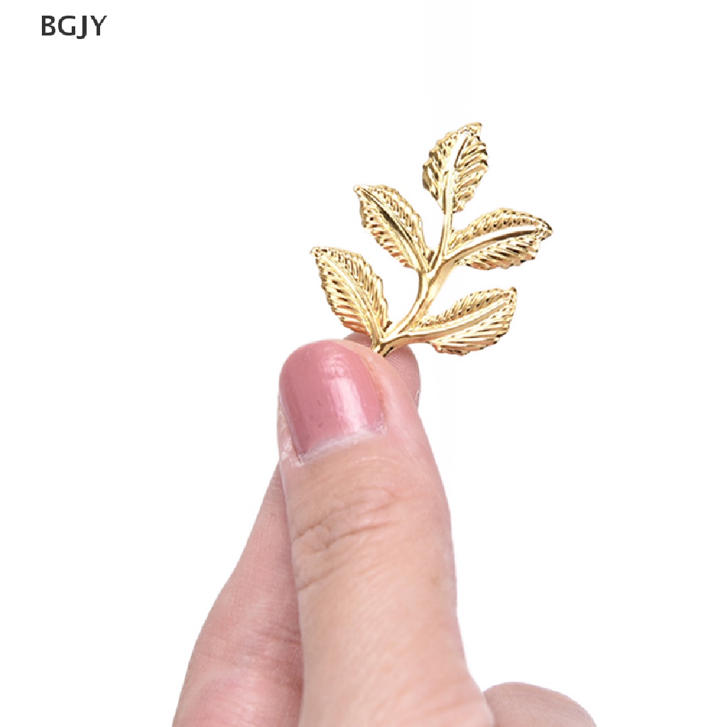 BGJY 30pcs/set Leaf Filigree Wraps Connectors Metal Charm DIY Findings Jewelry Making NEW