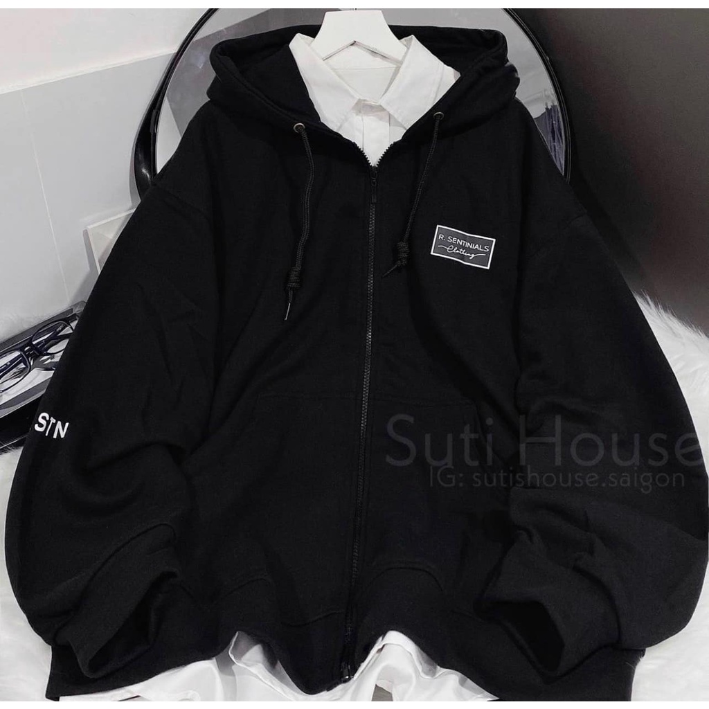 Áo khoác nỉ chữ ENT Chất nỉ ngoại hàng cty xuất dư dày dặn. Đanh mịn. Form đại, tay bồng | BigBuy360 - bigbuy360.vn