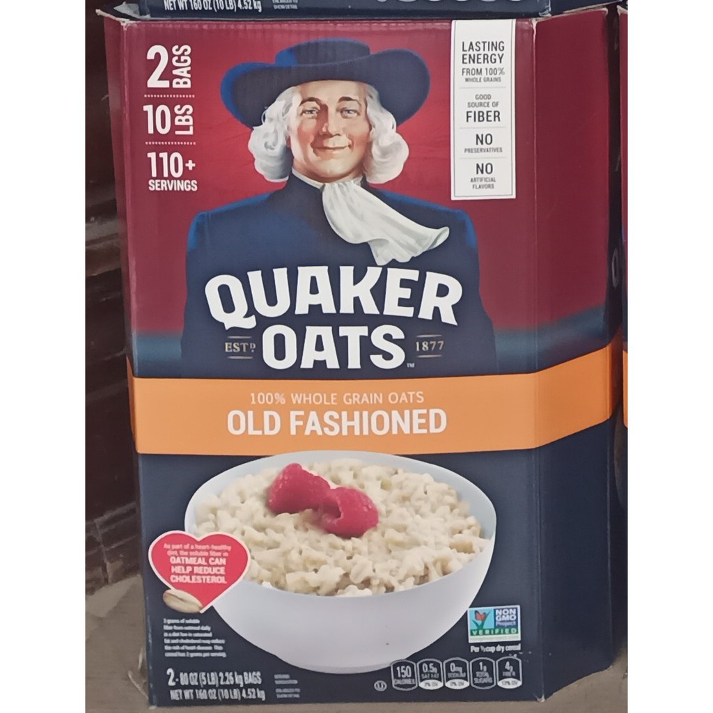 Yến Mạch QUAKER OATS Hộp 10lbs (4.6kg)