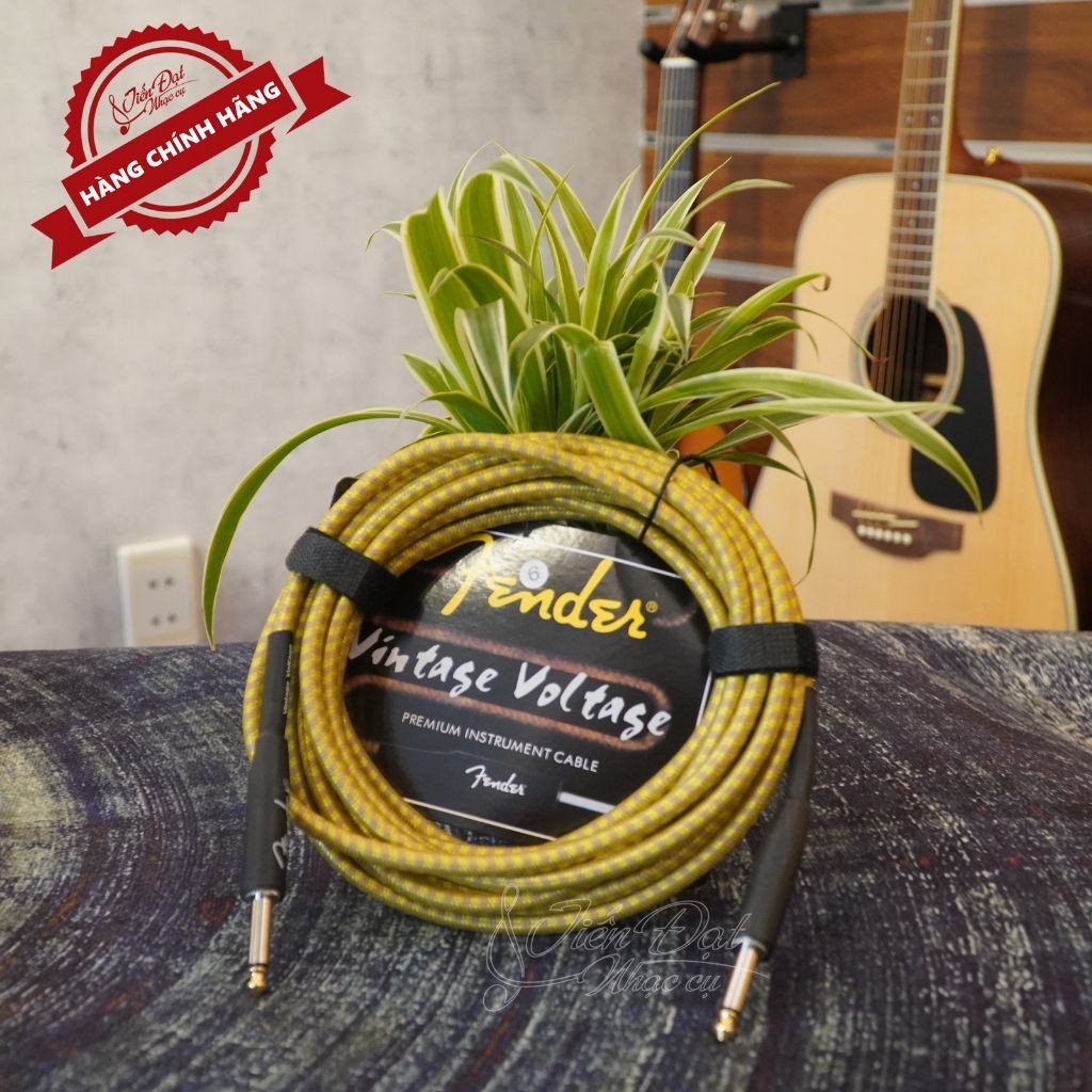 Dây Line (Jack) Fender Cắm Đàn Guitar Ra Loa Đài (Amply) Loại 3m, 6m, 10m, Bọc Vải Giúp Chống Rối Và Không Bị Gãy Dập