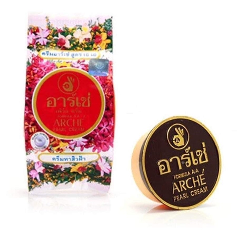 01 Hũ Kem Dưỡng Da Arché Pearl Cream 3gr Thái Lan Chính Hãng 100%