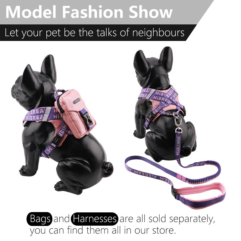 HamshMoc Dây dắt chó đi dạo đa năng có tay cầm phản quang kèm 2 dây dẫn