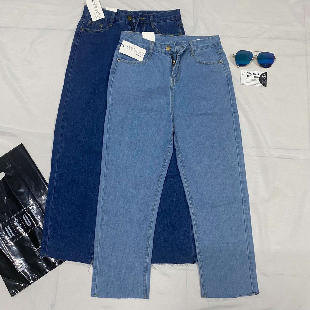 [Bán chạy ]Quần bò, quần jeans baggy lưng cao Ulzzang Quảng Châu QDJ25 (Mom Jeans) | BigBuy360 - bigbuy360.vn