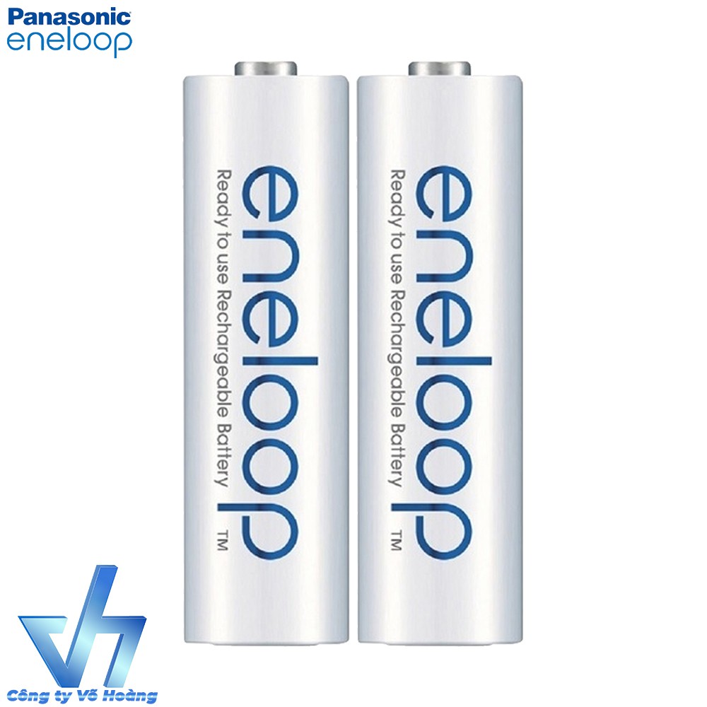 Bộ 2 pin sạc AA Panasonic Eneloop 2000mAh (Trắng)